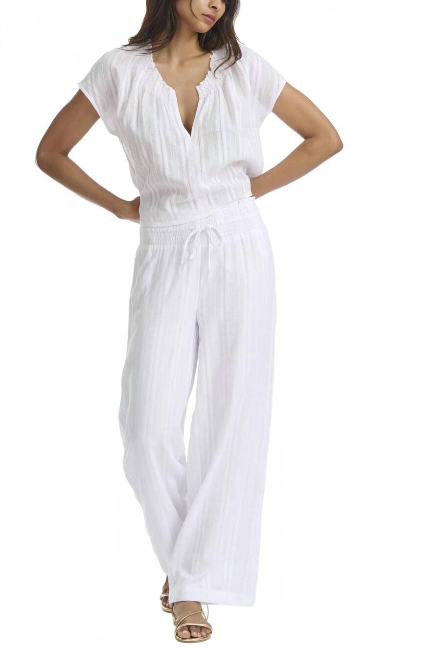 NEW SPLENDID meadow wide leg pants in white